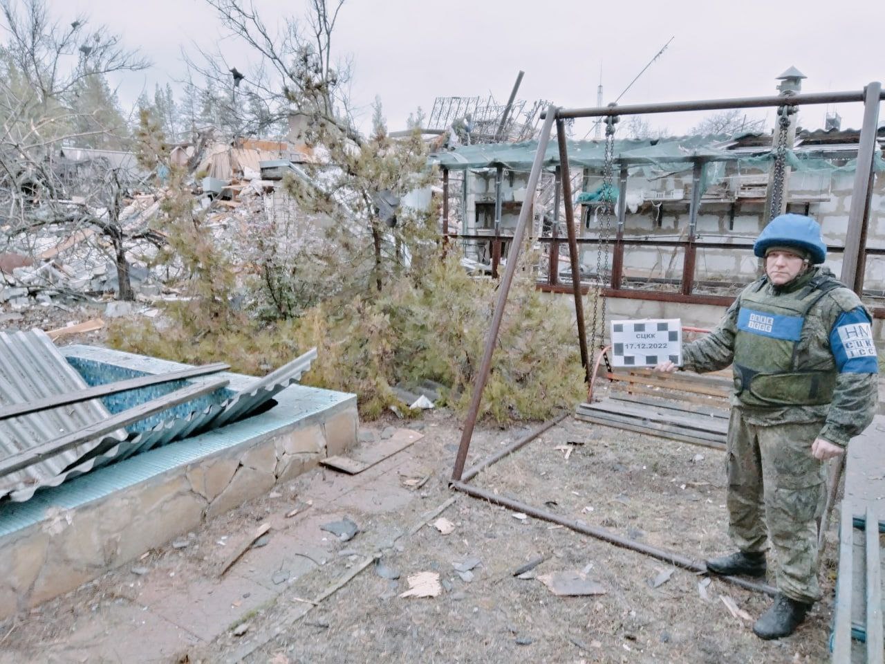 Наслідки нічного обстрілу в окупованому Щасті