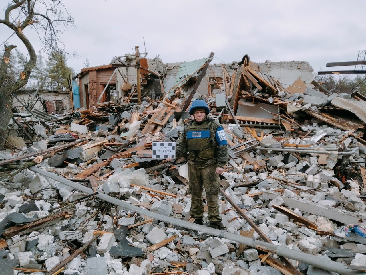 Наслідки нічного обстрілу в окупованому Щасті