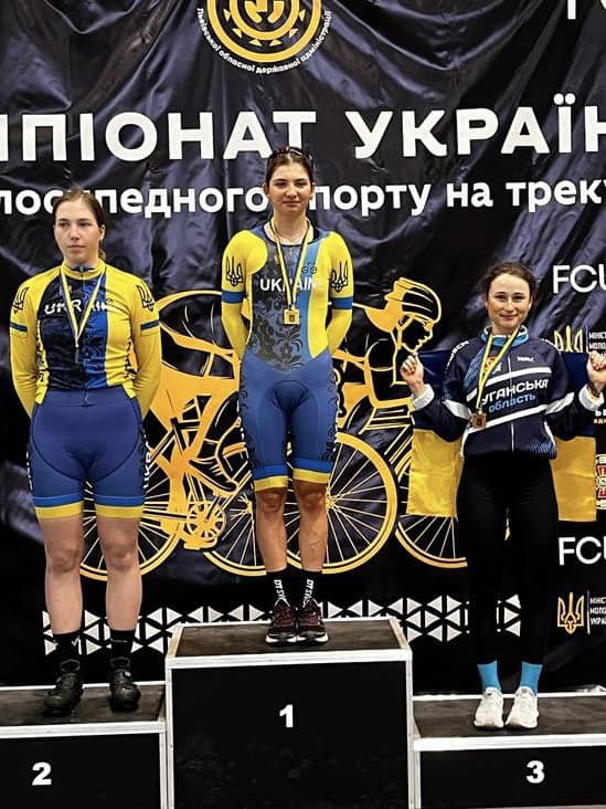 Спортсменка з Луганщини виборола дві бронзові нагороди на чемпіонаті України з велоспорту