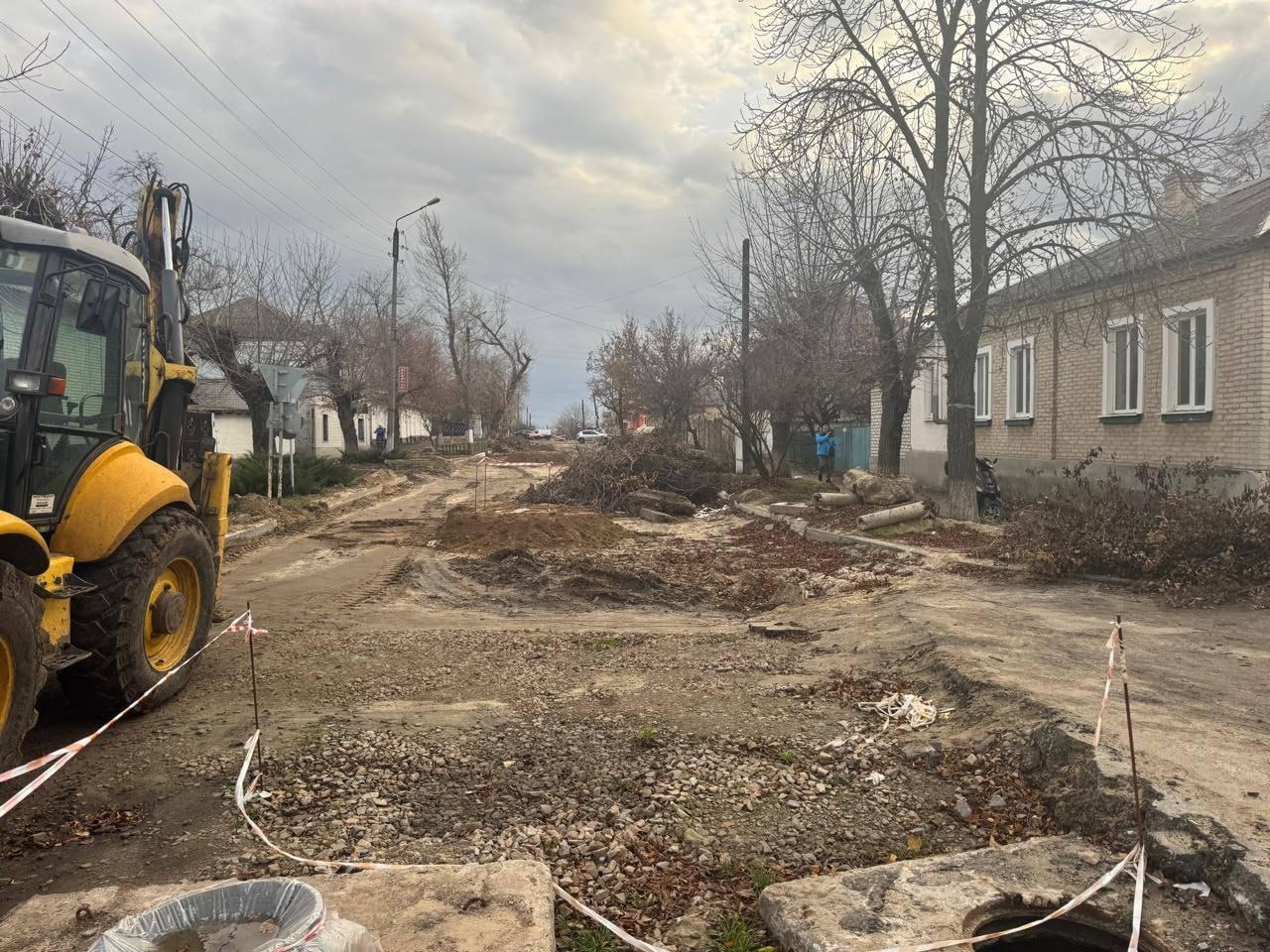 Вулиця Велика Садова в Старобільську розрита | Новини Старобільськ
