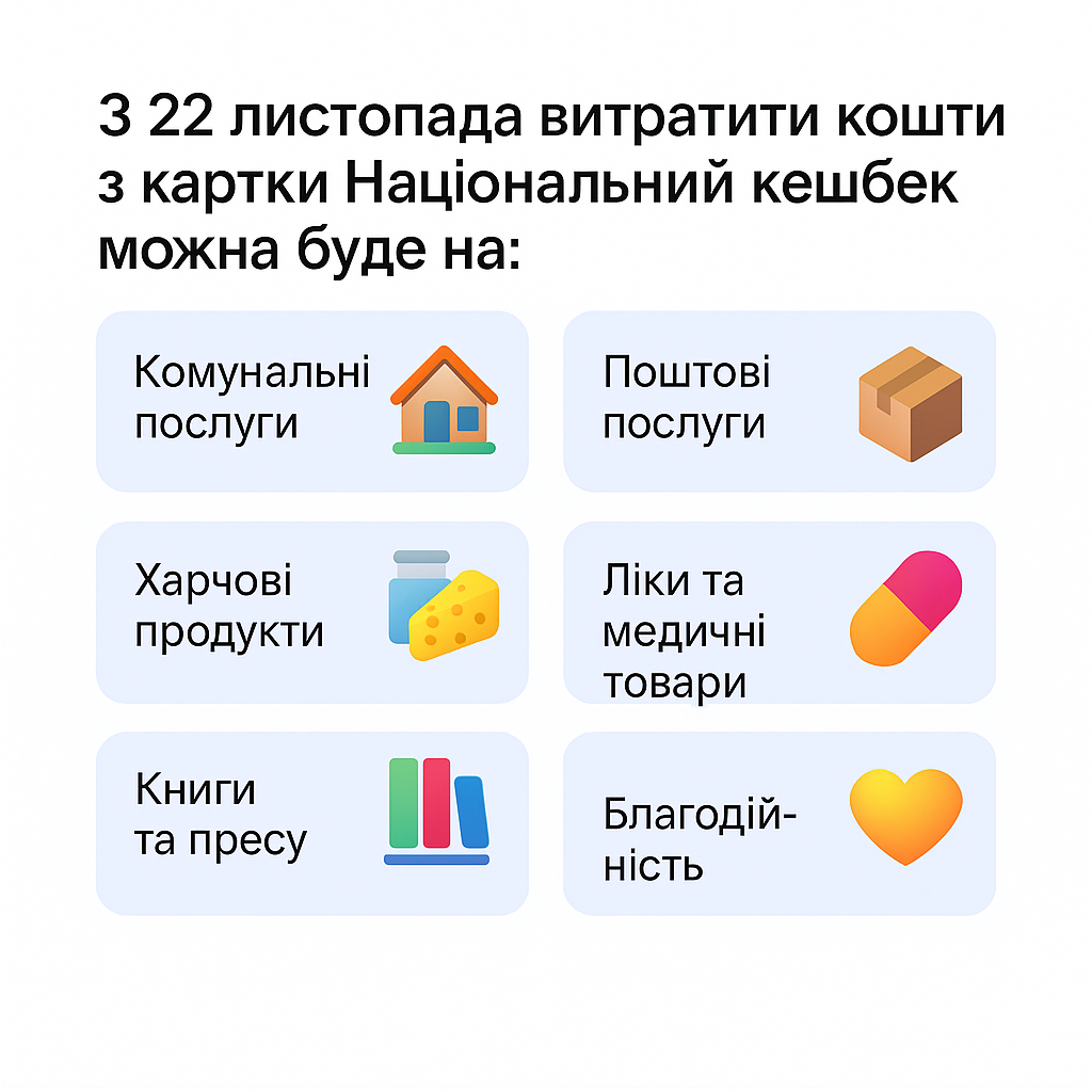 Гроші з "Нацкешбеку" можна буде витрачати інакше