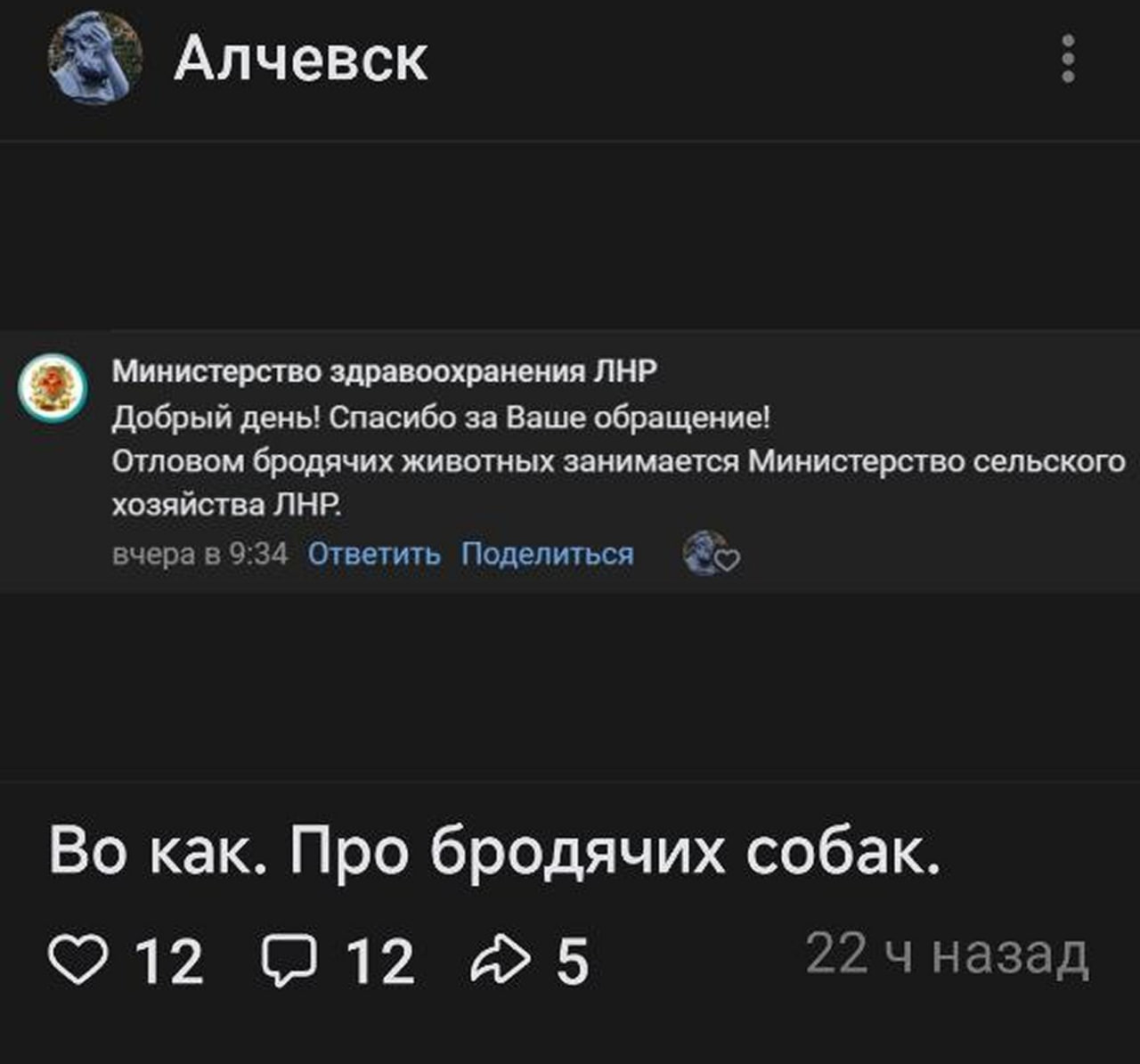 На окупованій Луганщині зростає кількість нападів зграї диких собак