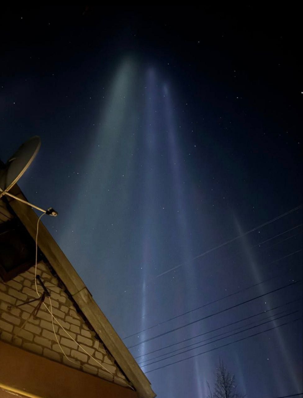 У Старобільську зафіксували світові стовпи | Новини Старобільськ