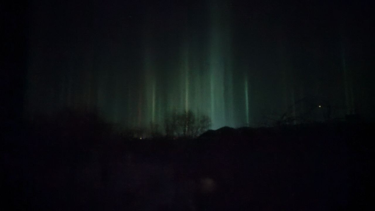 У Старобільську зафіксували світові стовпи | Новини Старобільськ