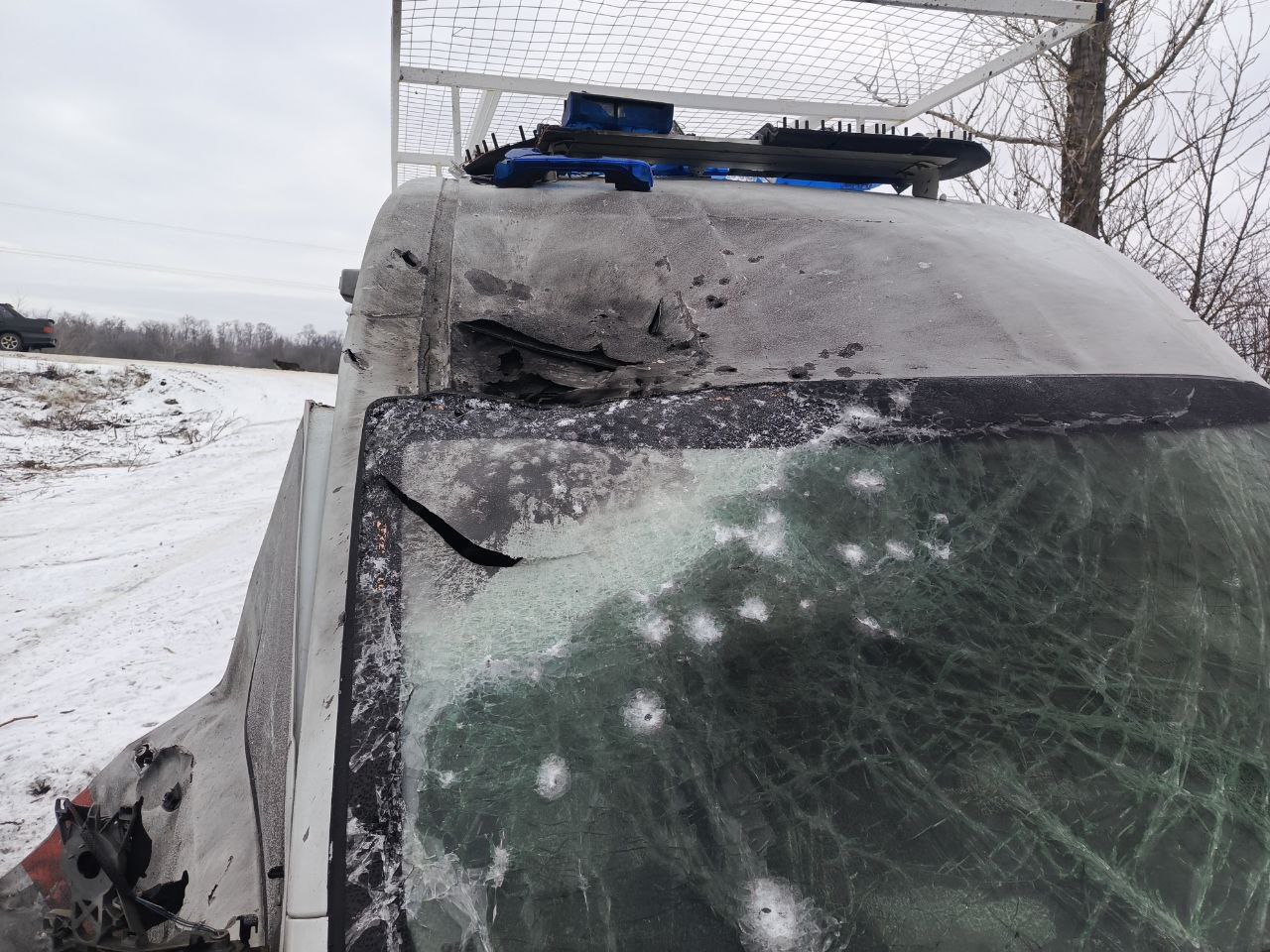 В окупованому Сватовому уражено броньовану "швидку"