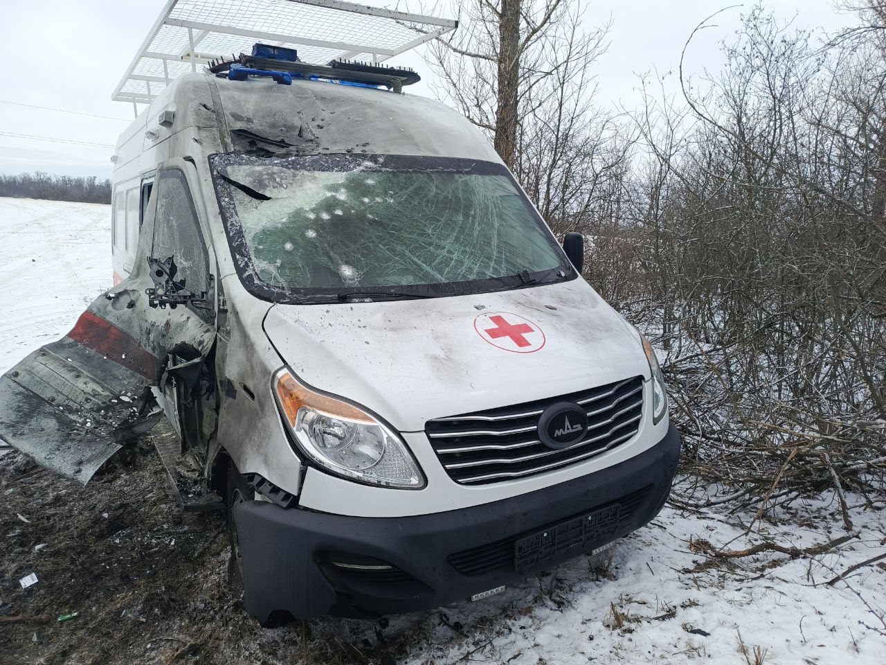 В окупованому Сватовому уражено броньовану "швидку"