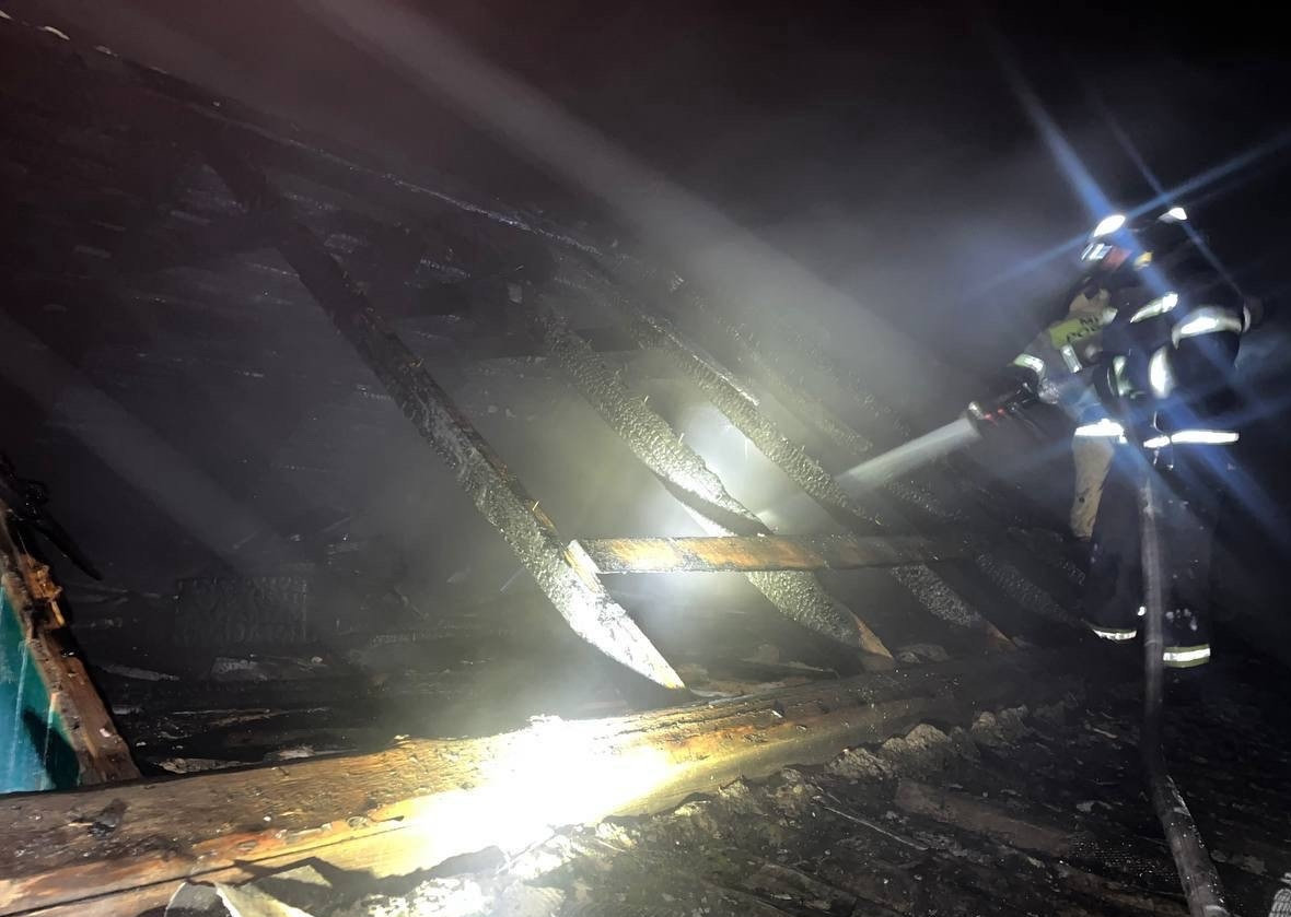 В окупованій Марківці сталася пожежа в приватному господарстві