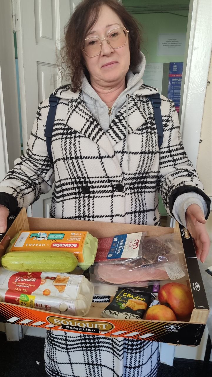 ВПО зі Старобільщини у Києві отримують продуктову допомогу