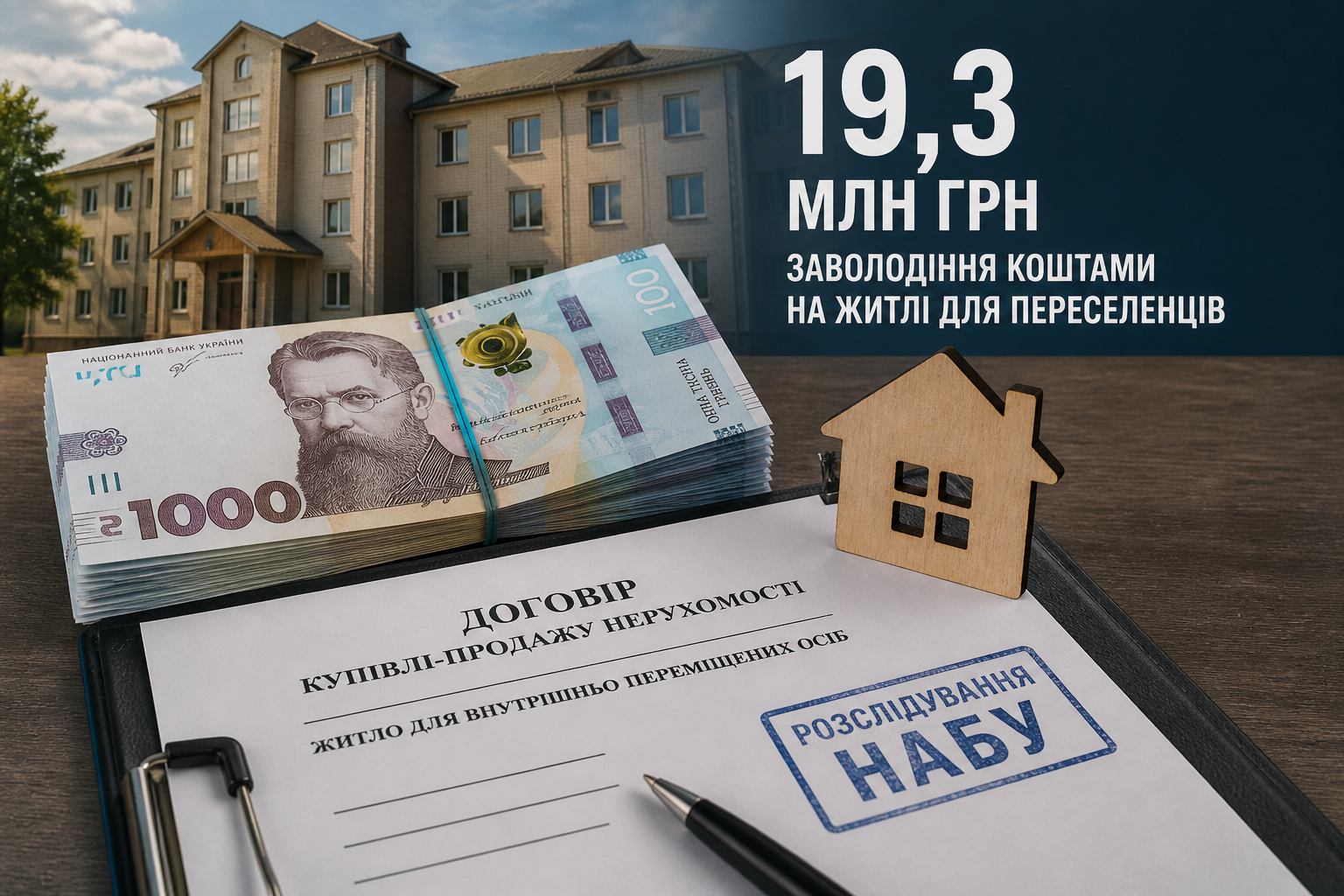 Викрито схему розкрадання майже 20 млн грн на житлі для переселенців з Луганщини