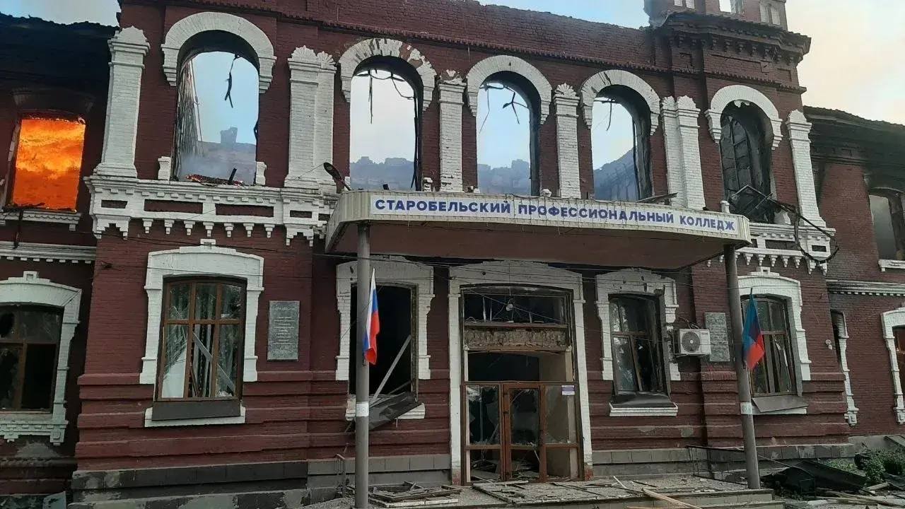 Будівлі університету в Старобільську більше немає, є постраждалі | Новини Старобільськ