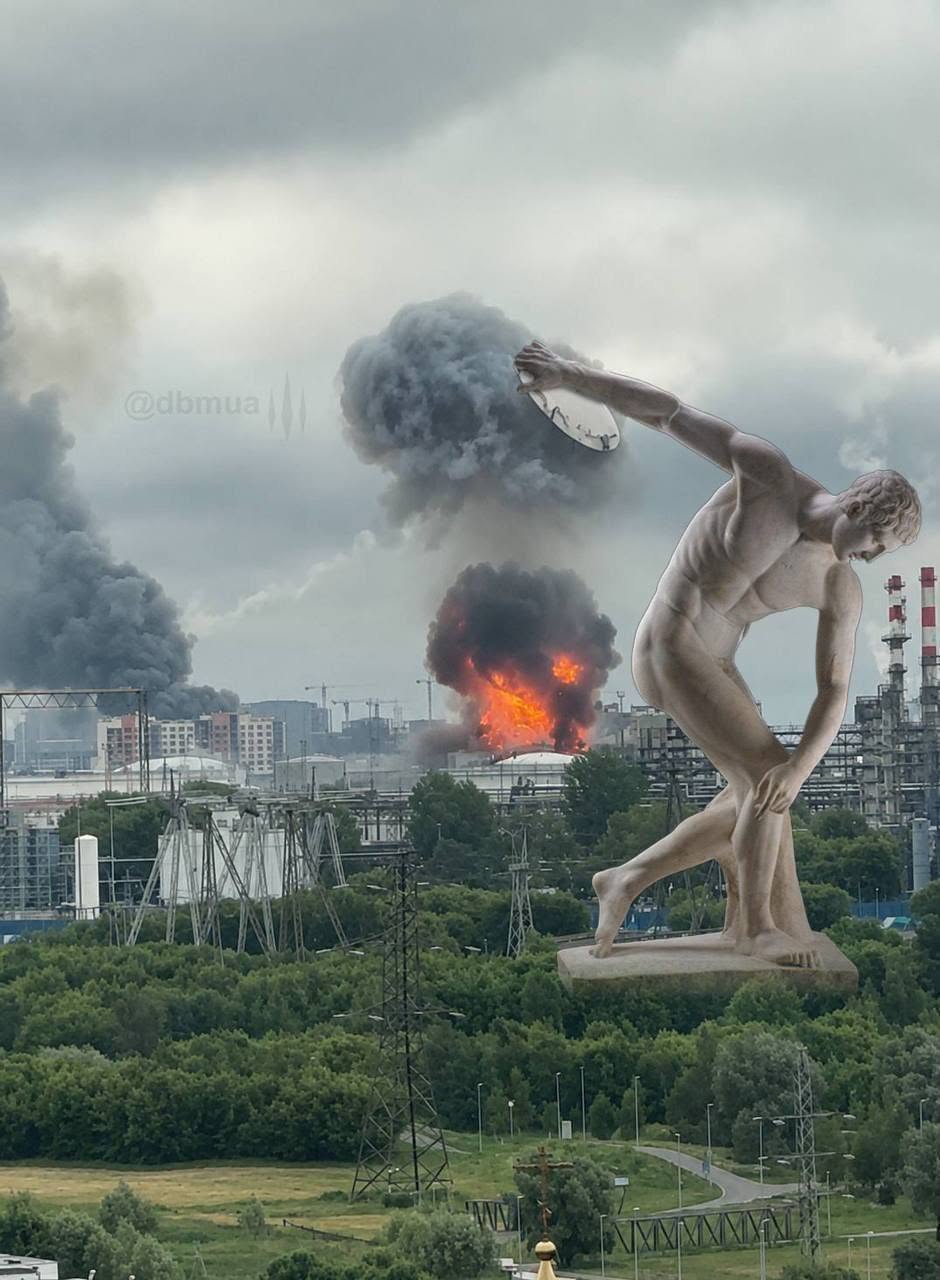 Прильоти по НПЗ у москві: мережа вибухнула мемами