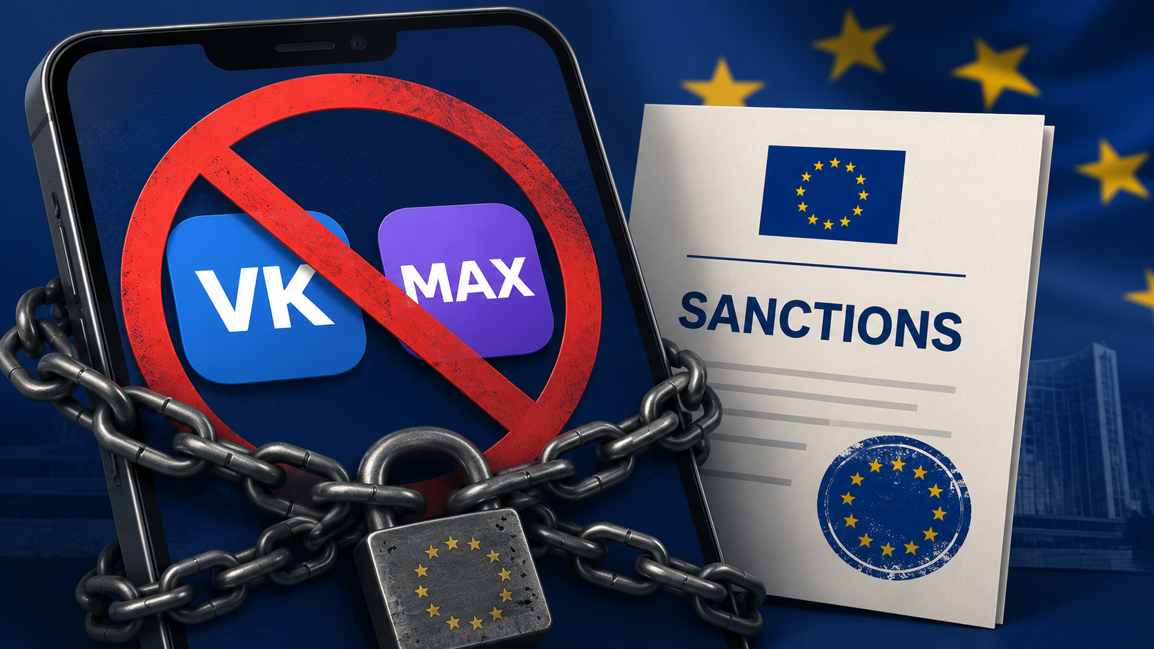 ЄС запровадив санкції проти VK та розробника месенджера MAX