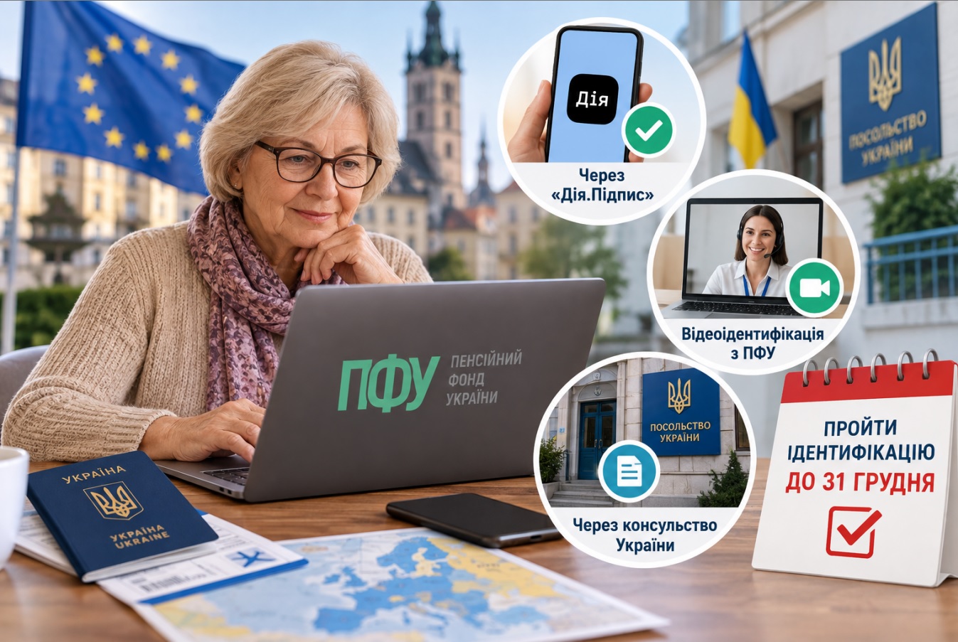Пенсіонери під тимчасовим захистом у ЄС мають пройти ідентифікацію